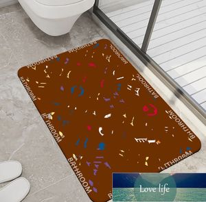 Lichte luxe trendy merk badkamer diatom modder zachte mat badkamer absorberende vloermat toiletdeur niet-slip vloermat snel drogen tapijt
