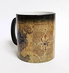 Carte des maraudeurs magiques légers 11 oz à changement de couleur tasse de tasses de thé en céramique de café en céramique meilleur cadeau pour les amis