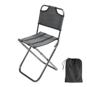 Silla ligera para pesca al aire libre de Strong Camp Furniture Aleación de aluminio Nylon Camuflaje Plegable Sillas de tamaño pequeño Camping Senderismo Asiento Taburete 648 Z2