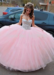 Rose clair Quinceanera doux 16 robe de soirée longue robe de bal Robes de fête événement robe de bal Taille Plus vestidos de 15 anos