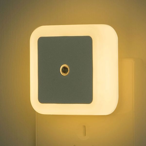 Capteur de lumière contrôle veilleuse 110V 220V EU US UK Plug LED chevet couloir veilleuse enfants enfants salon chambre éclairage lampe