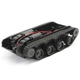 Lichte schokabsorberende tankchassis gevolgd voertuig ophanging intelligente video wifi auto chassis robot