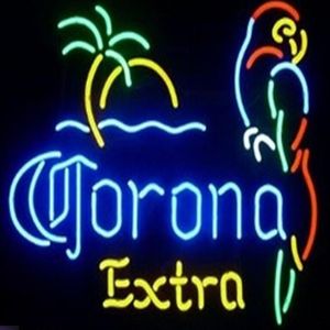 Light Sign LED Corona EXTRA LIGHT Neon Beer Bar Sign Real Glass Neon Light Beer Sign 17 14inch249U