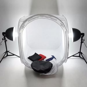 Licht staat Booms Studio Lightbox Pro Photography Equipment Opvouwbare 50cm Pop-up Foto Studio Soft Box Softbox Lighting Tent 4 Achtergronden