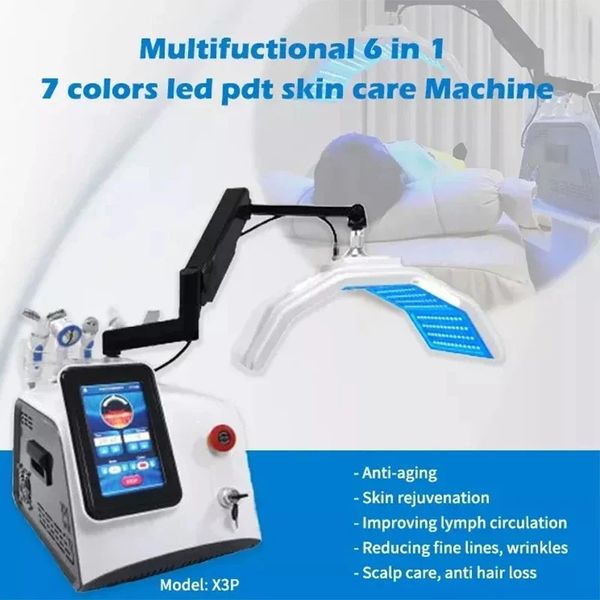 Luminothérapie 7 couleurs PDT Machine de soins de la peau 273 lampes à haute énergie blanchiment du visage traitement de l'acné dispositif de thérapie à la lumière rouge