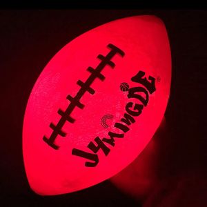 Light Up American Football Ball LED Tamaño 6 Glow in Dark Rugby Ball Night Match Ball para niños para niños Juvenil 240327