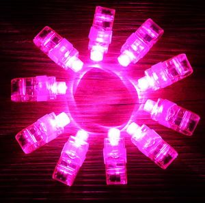 Light Up Finger Lights LED Linterna Anillos Neon Party Favors Suministros para animar Halloween Rave Concierto Espectáculos Novedad Juguetes Regalo Rojo Verde Azul Rosa