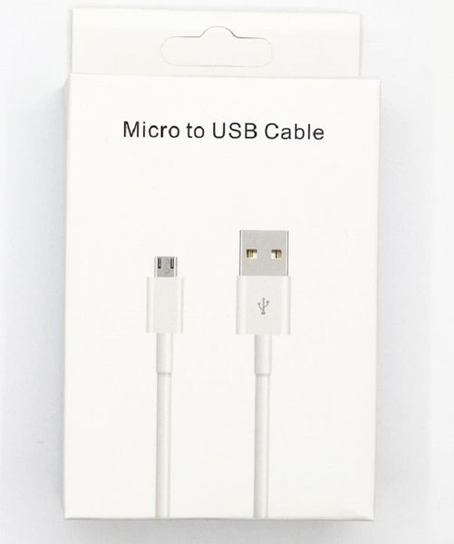 OEM Micro USB Tipo C Cables 2A Cable de datos de carga Tipo-C Adaptador Cargador para Samsung S7 S8 S10 LG G5 Huawei Xiaomi Teléfono móvil con Android con paquete de caja de embalaje al por menor