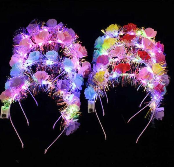 Éclairage Tropical Flower Crown Bandband