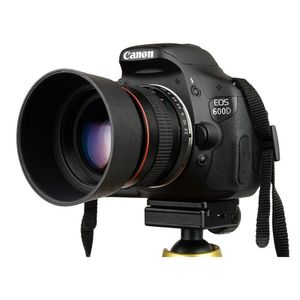 Lightdow 85mm F1.8-F22 Manual Focus Portrait Camera Lens for Canon EOS DSLR Cameras