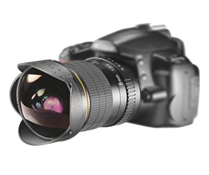 LightDow 8mm F35 Ultra groothoek Fisheye -lens voor D3100 D3200 D5200 D5500 D7000 D7200 D800 D700 D71008268004