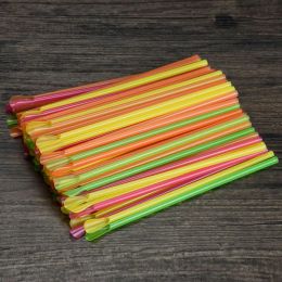 Aanstekers 500/1000 stuks Plastic Rietjes Rietje Lepel Bar Pub Slush Stro voor Verjaardag Viering Feestartikelen