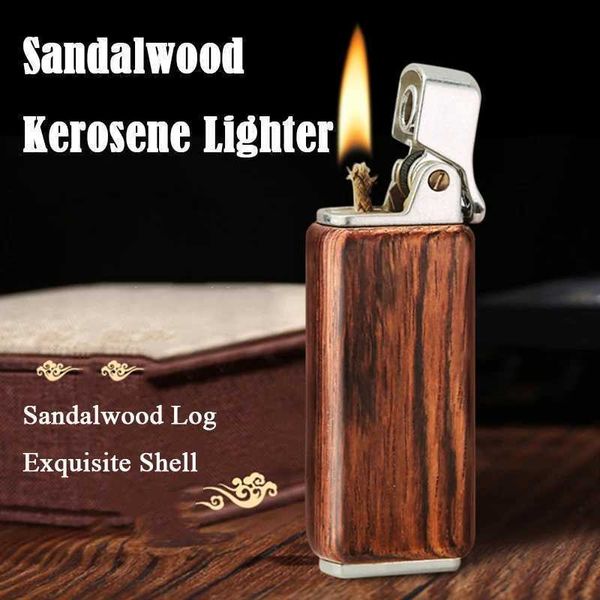 Lighters Creative Santalwood Kérosène plus léger Essence survivre Fre Starter Vintage Huile LAMP DIREPPORT PROUVELLE ACCESSOIRES SOME S24513 S24513