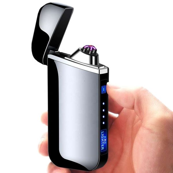 Lighters Custom Imprimer des accessoires de fumer, USB plus léger électrique, arc USB plus léger rechargeable pour la cigarette