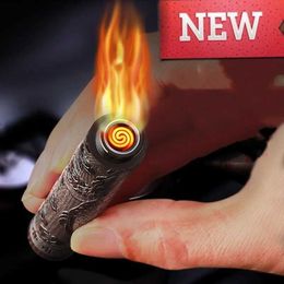 Lighters New USB Carging Blow Ignition Flamed Edrem Electronic Tungsten Mini Portable Lighter S24513