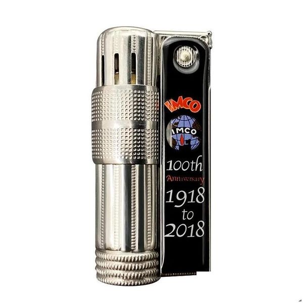 Briquets Original Imco Flint essence briquet kérosène huile 100e anniversaire nostalgique limitée série de cigarettes Collection Drop Deli Dhxad