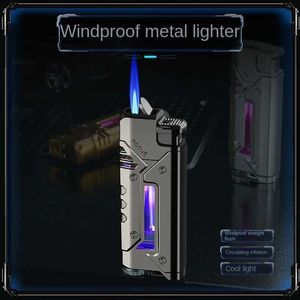 Lighters Portable Metal Windproofing Cigar Light Mini Butane Gas Light inhabituel Light Light Fumer ACCESSOIRES MENSEM