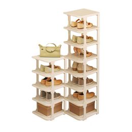 Couche à briquets Rack de chaussures Simple Multicouche Standing Storage Économique Chaussures Énergie pour meubles de dortoir ménagers Armoires de chaussures amovibles