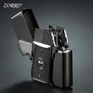 Lighters Zorro Kerosène plus léger Unique Unique en forme de cuivre en forme de cuivre plus léger Cigare plus léger Mentide Collection de cadeaux exquis S24513