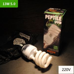 Verlichting 10.0 5.0 UVB 5W/13W26W Reptiel gloeilamp UV -lamp Vivarium Terrarium Tortoise Turtle Snake Pet Energy Saving Verwarming Lamp lamp