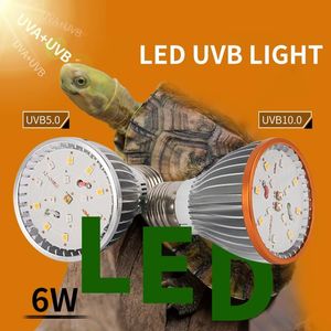 Verlichting 2023 Volledig specstrum UVa UVB Reptile Light Bulb LED UV -lamp voor Turtle Lizard Snake Verwarming Lamp Terrarium Lamp Rettili Accessoire