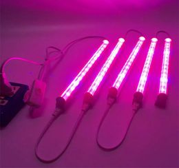 Éclairage (5pcs / lot) LED Grow Light Tube 10W T5 LED Grow Lights Systems Hydroponic Scruivre des lampes LED Box For Plante Vegetable Washer Greenhouse