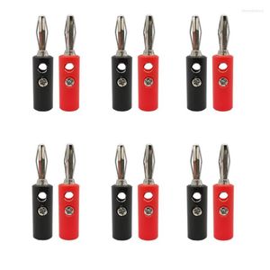 Accessoires d'éclairage 1/2/5 paire noir rouge 4mm fiche banane connecteur de fil de haut-parleur adaptateur de câble à vis mâle pour sonde multimètre