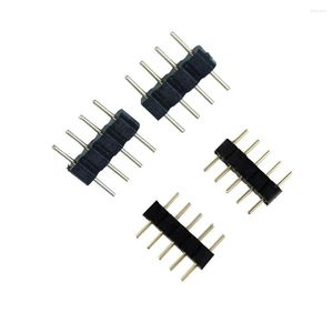 Accessoires d'éclairage 10 pièces 4 broches RGB/5PIN RGBW connecteur adaptateur aiguille Type mâle Double pour/RGBW 3528 LED bande lumineuse