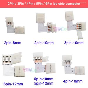 Accessoires d'éclairage 10pcs L Forme 2pin 3pin 4pin 5pin 6pin LED Connecteur Pour Connecter Coin Angle Droit RGB RGBW RGBWW 2813 2812