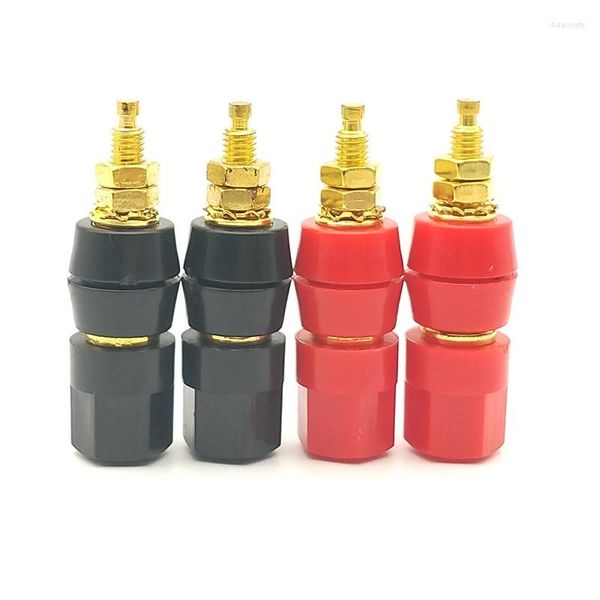 Accessoires d'éclairage 1 paire M5 50 borne de liaison bornes de connecteur rouge noir bornes de haut-parleur banane prise adaptateur prise