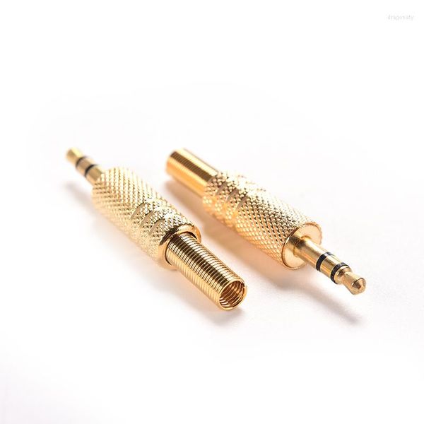 Accessoires d'éclairage 1PC / 2PCS Mini prise jack audio stéréo 3,5 mm 1/8 pouces connecteurs d'adaptateur de câble coaxial mâle