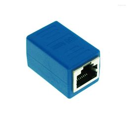 Accesorios de iluminación 1 conector de color RJ45 hembra a red Ethernet LAN adaptador acoplador extensor