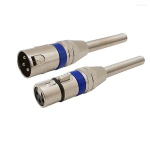 Verlichtingsaccessoires 2PCS/Lot XLR luidsprekerconnector 3pin mannelijke plug vrouwelijke Jack Microfoon audiovideo met lange veerkabeldraadadapter