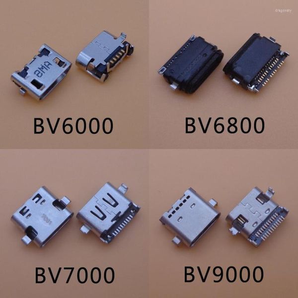 Accesorios de iluminación 2 unids Micro USB Jack Conector Conector Reemplazo Reparación Tipo C para BlackView BV6000 BV6800 BV9000 BV7000 Pro