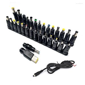 Verlichtingsaccessoires 31 stks Universal AC DC Jack Connector Laptop Voedingsadapter Mannelijke vrouwelijke pluglader Hoge kwaliteit Conversiekop