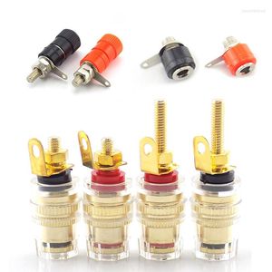 Verlichtingsaccessoires 4 mm Rood Black Banana Plug Socket Jack Connector Draad Medium luidspreker Spade Terminal Binding Post Audio