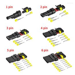 Accesorios de iluminación, 5/10 Kits, 1/2/3/4/5/6 pines, conector de cable resistente al agua supersellado, enchufe de batería de coche