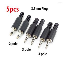 Accesorios de iluminación, 5 uds., enchufe RCA de 3,5mm, 2, 3, 4 polos, convertidor de Audio estéreo Mono, Cable de auriculares Dual de vídeo, conector de Cable para enchufe