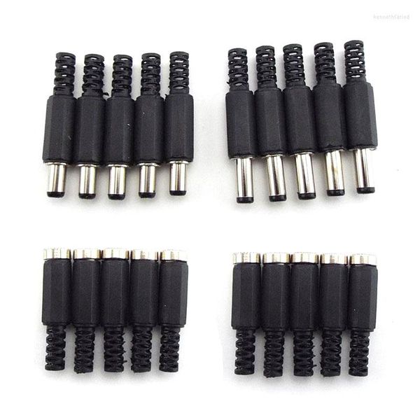 Accessoires d'éclairage, connecteurs d'alimentation DC femelle mâle 5.5mm X 2.1mm 5.5x2.5mm, adaptateur de prise Jack fil 5525 5521