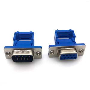 Verlichtingsaccessoires DIDC9 DB9 mannelijke seriële poortconnector IDC Crimp Type D-Sub RS232 COM-connectoren 9PIN Plug 9p Adapter voor lintkabel