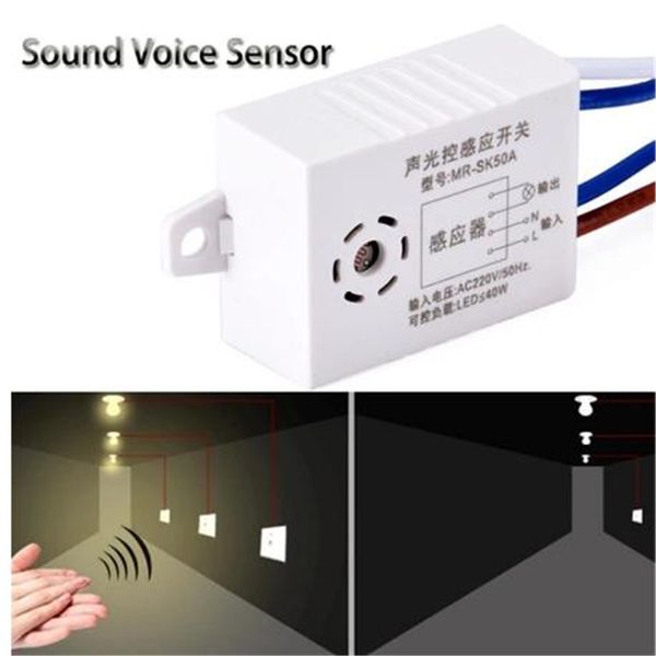 Accesorios de iluminación Atenuadores, módulo MR-SK50A Detector de sonido de 220 V Sensor de voz