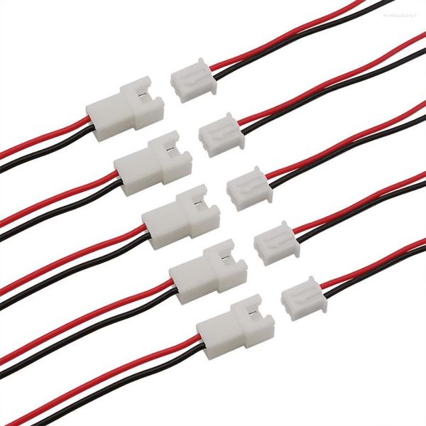 Accessoires d'éclairage JST XH2.54, connecteur de fil mâle femelle de 2.54mm, pas de 2 broches, XH 2P, connecteurs de câble de prise Jack 26AWG 200mm