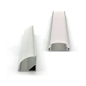 Verlichtingsaccessoires LED -kanaalsysteem met melkachtig wit deksel u vorm aluminium kanaalprofielbaan voor LED -striplichtinstallaties USSTAR NU NU