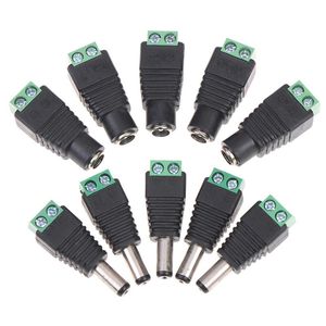 Accessoires d'éclairage Autre Prise CCTV Caméra 5.5mm X 2.1mm Câble d'alimentation DC Connecteur femelle/mâle Adaptateur Jack 5.5 vers Connexion Led StripOth