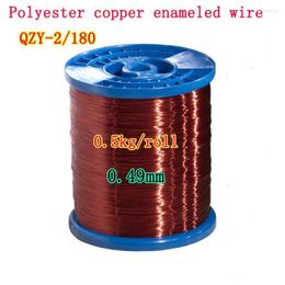Accessoires d'éclairage Qzy-2-180, fil de cuivre émaillé en polyesterimide, haute température 180 °, 0.15 à 2.50mm, 500g