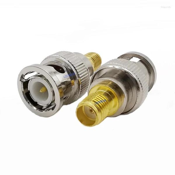 Accesorios de iluminación Adaptador Coaxial BNC RF Enchufe macho a conector hembra SMA Conector coaxial recto para antenas Radios de transmisión Wi-Fi