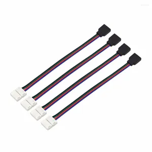 Verlichtingsaccessoires RGB -connector Gratis soldeer 4pin LED -draadkabel Verbinding voor PCB -kaartstrip