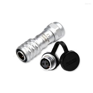 Accesorios de iluminación SF10 10mm Acoplamiento roscado de tornillo 2 3 4 5 Pin Conector de solera de aviación Adaptador impermeable Enchufe macho Enchufe hembra