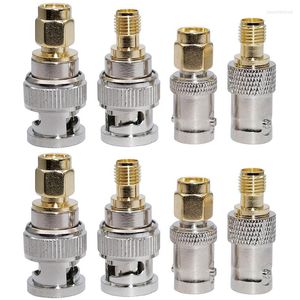 Verlichtingsaccessoires SMA naar BNC KITS 2 SET RF Coaxiale adapter Male vrouwelijke coaxconnector 8 stuks