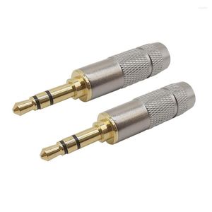 Verlichtingsaccessoires recht 3,5 mm mannelijke plug stereo 3 pole audio hoofdtelefoon pluggen aansluiting vervangende soldeerconnector
